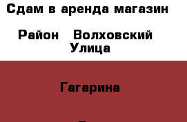 Сдам в аренда магазин › Район ­ Волховский › Улица ­ Гагарина › Дом ­ 11 › Общая площадь ­ 41 - Ленинградская обл., Волховский р-н Недвижимость » Помещения аренда   . Ленинградская обл.